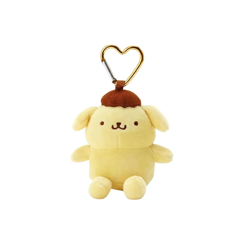 Sanrio Pompompurin Plush Mascot All My Heart Keychain-0