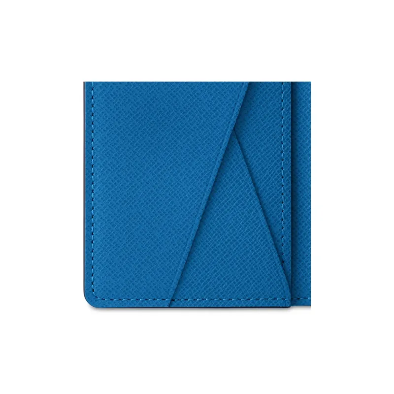 LOUIS VUITTON Pocket Organizer Damier Pop Blue-4