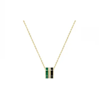 Lola Rose Malachite Necklaces Women's Black Green Color Scheme Style