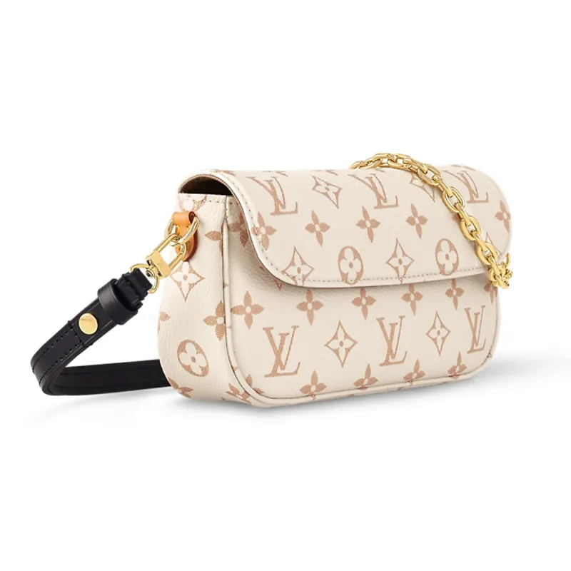 LOUIS VUITTON IVY Canvas Baguette Bag, Portable Crossbody Bag, Shoulder Bag Women's-1