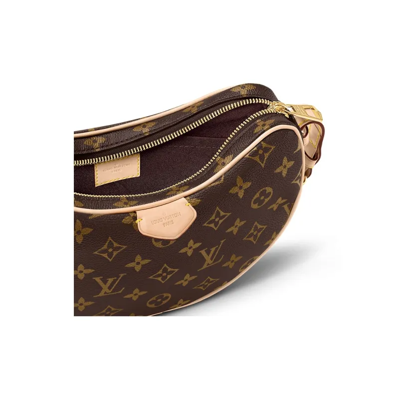 LOUIS VUITTON Croissant Mm Brown Monogram-4