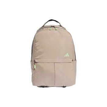 Adidas Recycled Polyester Plain Weave Fabric Backpack Women's Miracle Beige With Half Green Fireworks And Carbon