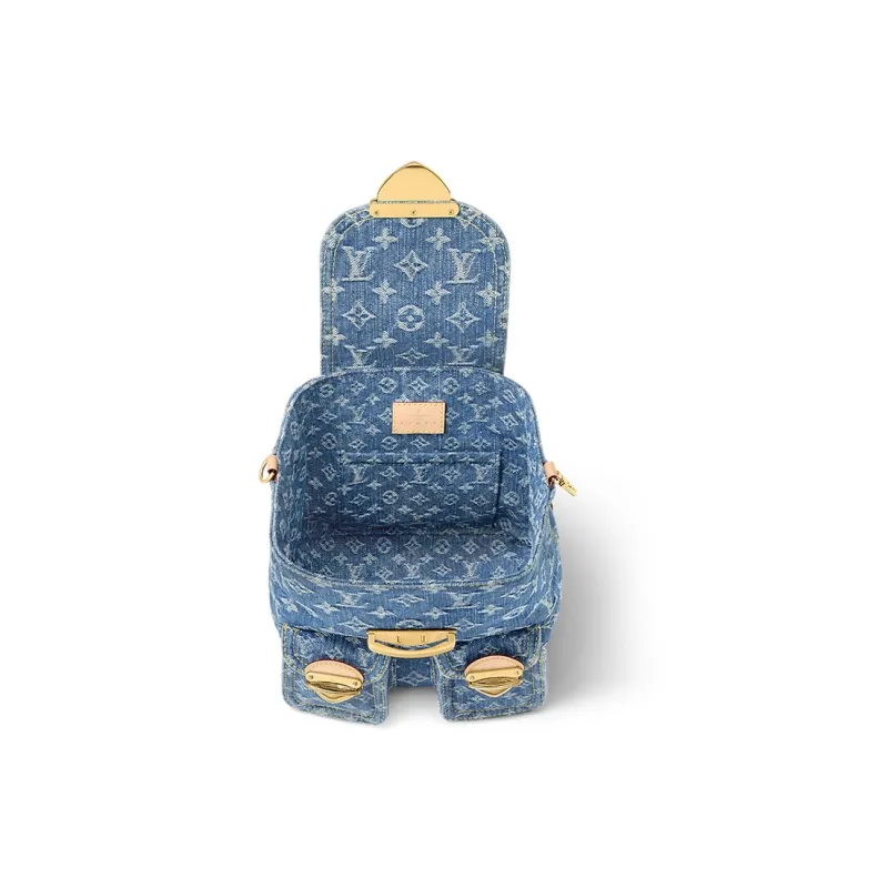 LOUIS VUITTON Venice Backpack Monogram Denim Blue-3