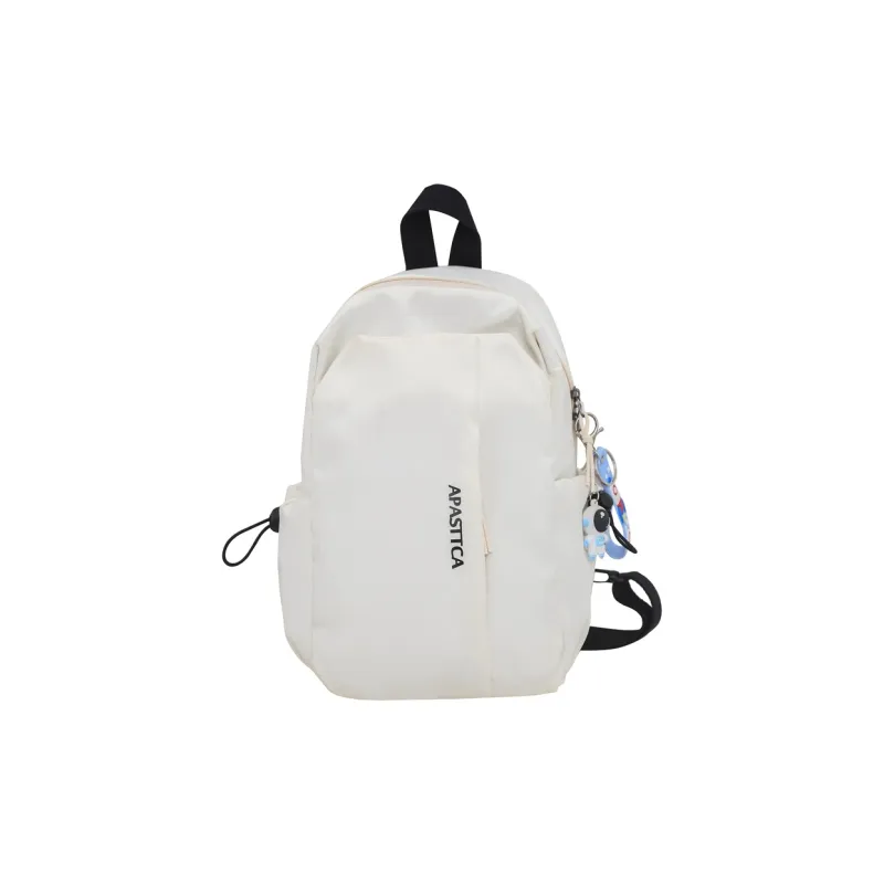 Deli Bear Nylon Backpack One Shoulder Crossbody Sling Bag Regular Unisex Green/White/Black-6
