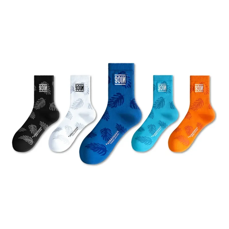 LUOLIAN Mid Calf Socks Unisex 5 Pack-0