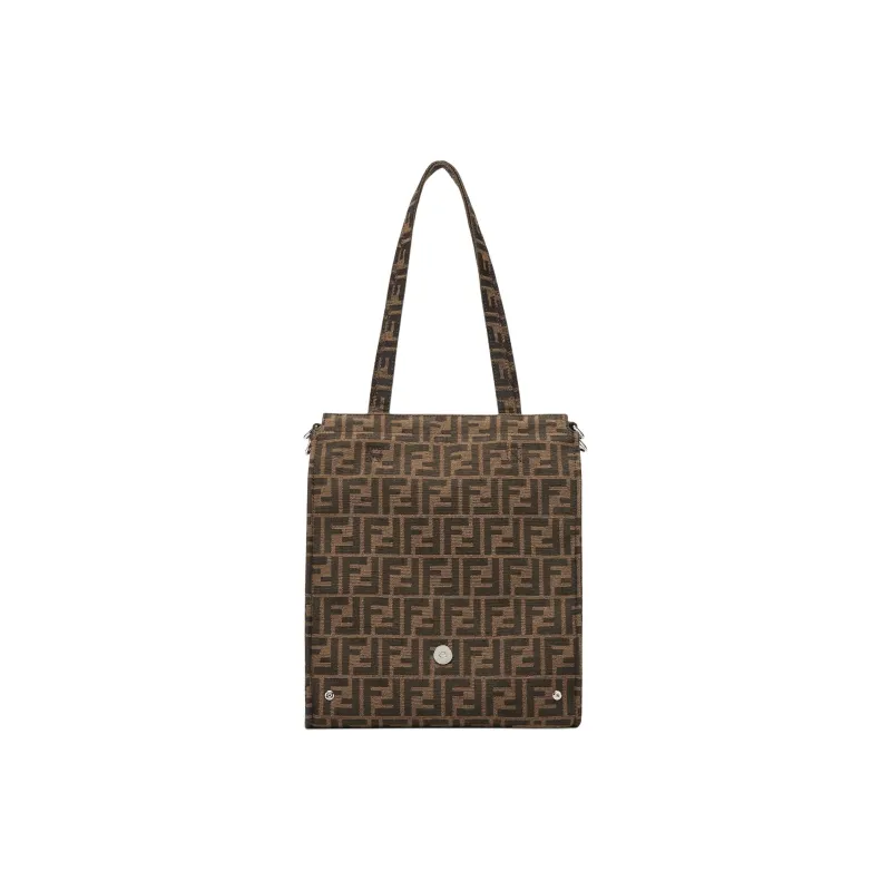 FENDI FRGMT Junya Ito Collaboration Baguette Polyester Handbag Shoulder Bag Men's Brown-3