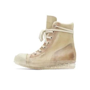 RICK OWENS/RO High Top Skateboard Shoes Women's White