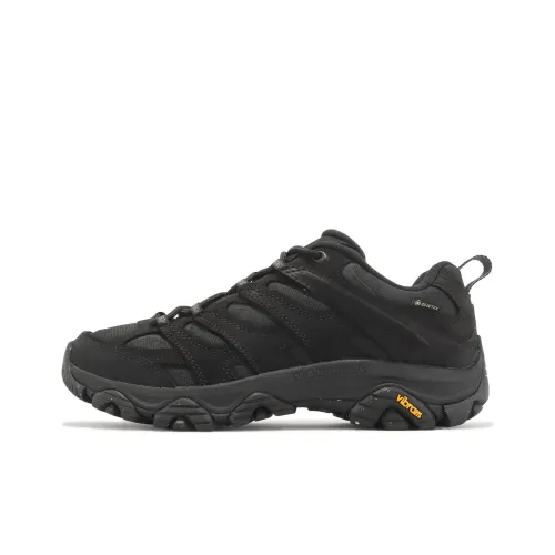 MERRELL MOAB 3 Smooth GTX Cushioned Slip-Resistant Low-Top Outdoor Shoes Men's Black