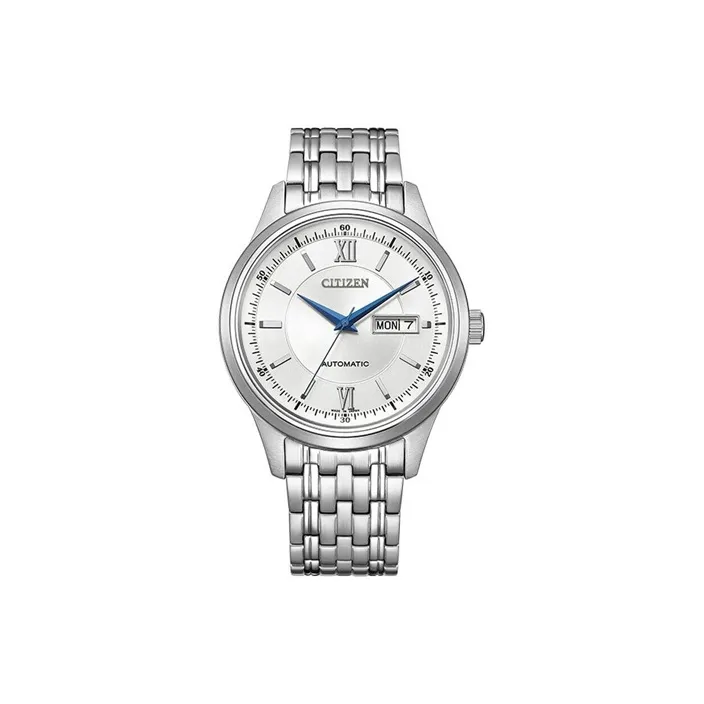 CITIZEN Automatic Mechanical Movement Stainless Steel Strap Watch Unisex White Dial NY405062A-0