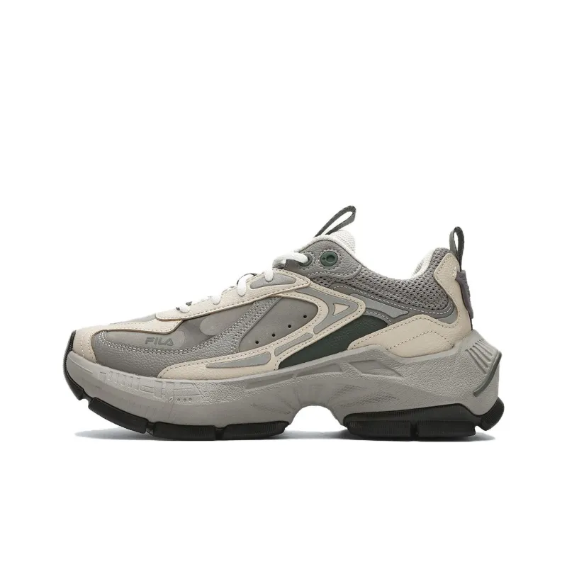 FILA CICLONE Cushioning Low-Top Casual Shoes Women's Gray Black-0