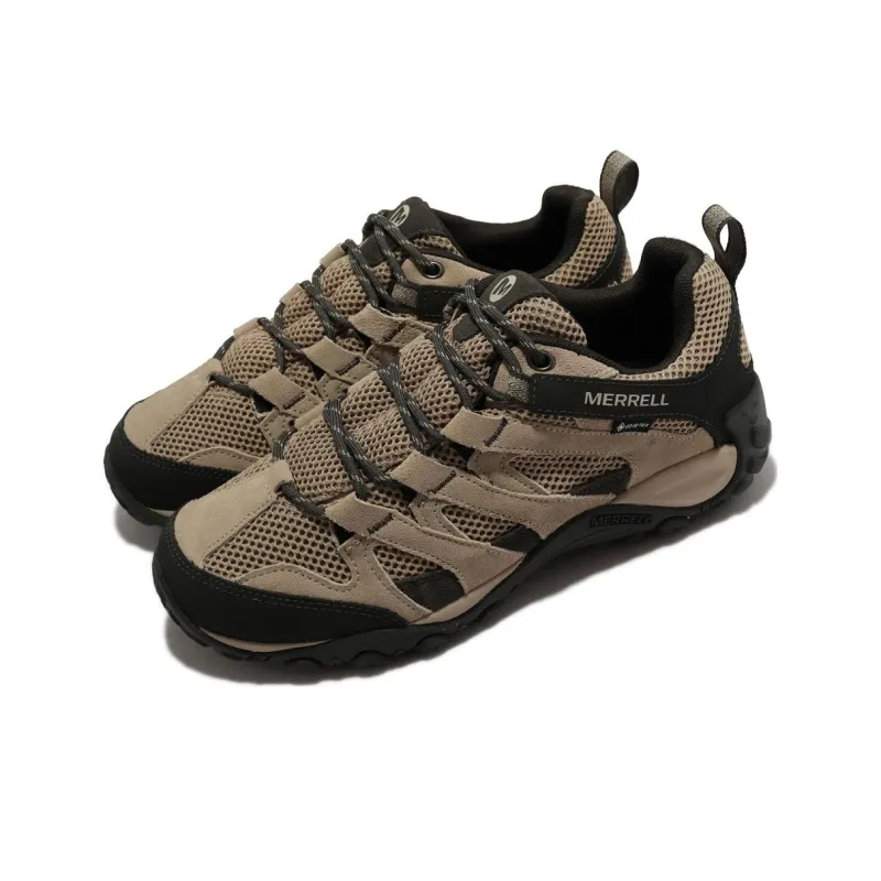 MERRELL Alverstone GTX Slip-Resistant Low-Top Outdoor Shoes Men's Coffee Brown-2