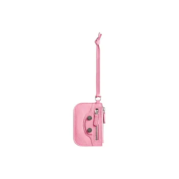 Balenciaga Le Cagole Lambskin Coin Purse Women's Light Pink