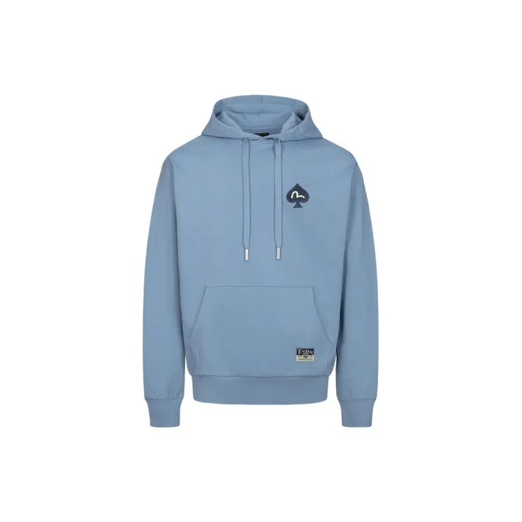 EVISU SS24 Unisex Sweatshirt Men's Gray Blue-1