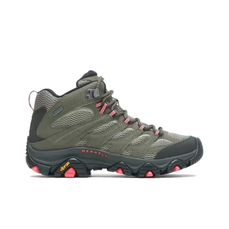 MERRELL MOAB 3 Cushioning Wear Resistant High Top Outdoor Shoes Women's Green-1