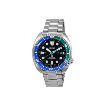 SEIKO Automatic Mechanical Movement Stainless Steel Strap Watch 45mm Men's Watches Black Dial