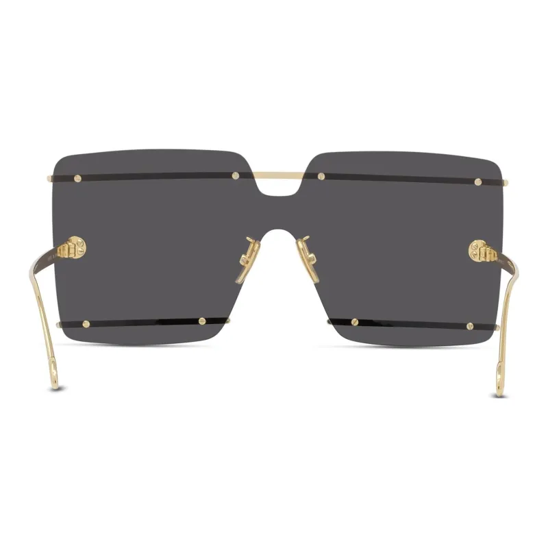 LOEWE Irregular Shape Sunglasses Men's Gold-3