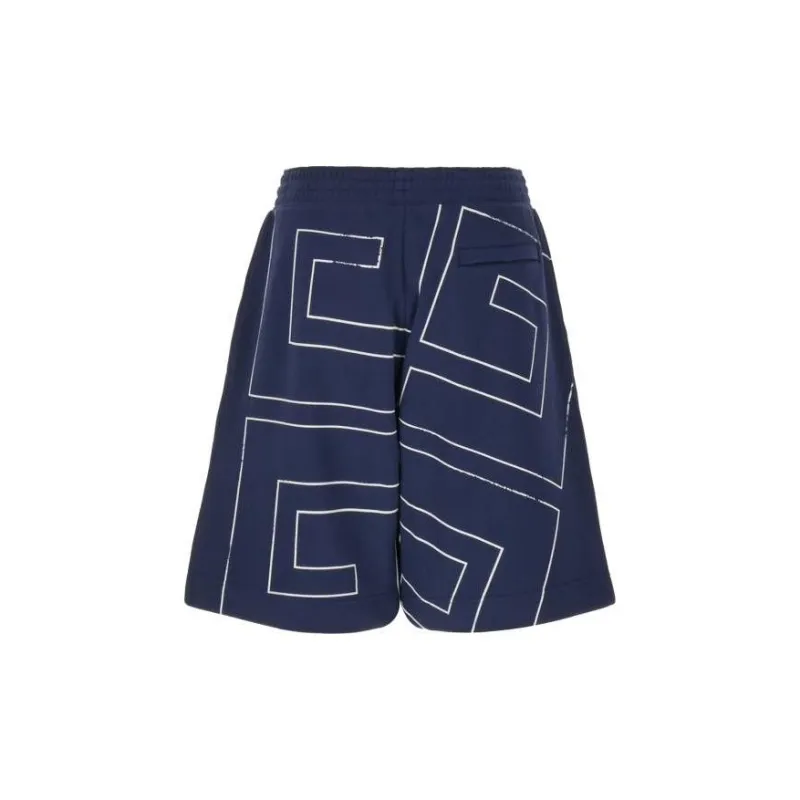 Givenchy Logo Printed Elasticated Waist Shorts-1