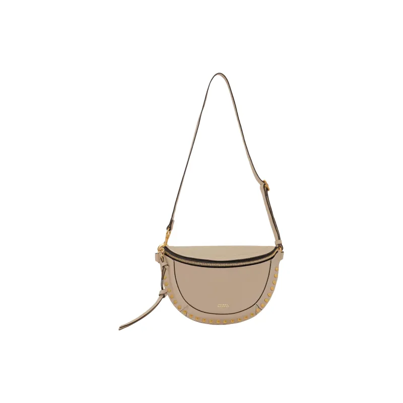 ISABEL MARANT Calfskin Fanny Pack Women's Taupe-3