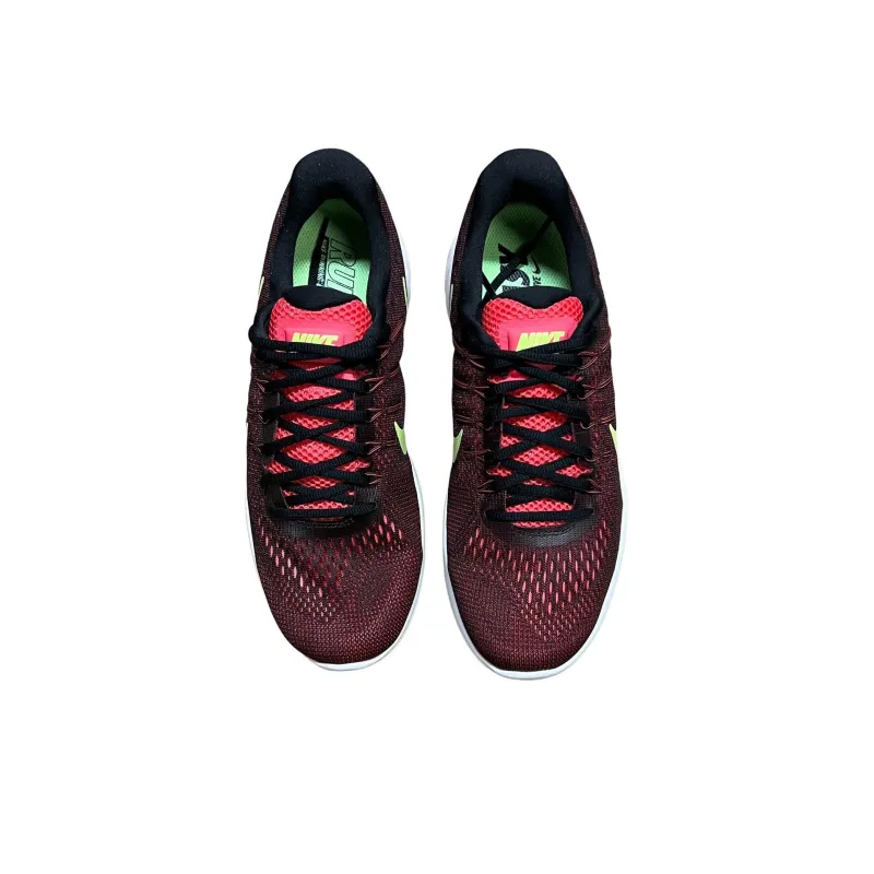 Nike Lunarglide 8 Cushioned Slip Resistant Low Top Running Shoes Men's Red-3
