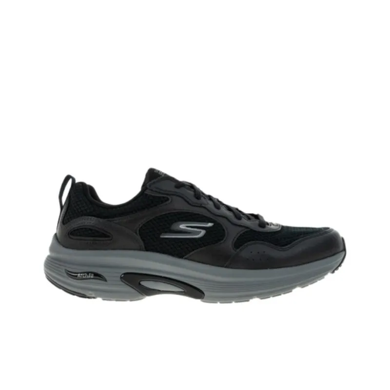 Skechers Go Run Arch Fit Anti Slip Wear Resistant Low Top Running Shoes Men's Black-1