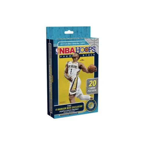 PANINI 2019 20 PANINI Nba Hoops Premium Stock Basketball Hanger Box 20 Ct. Purple Disco Prizms 2x Lot