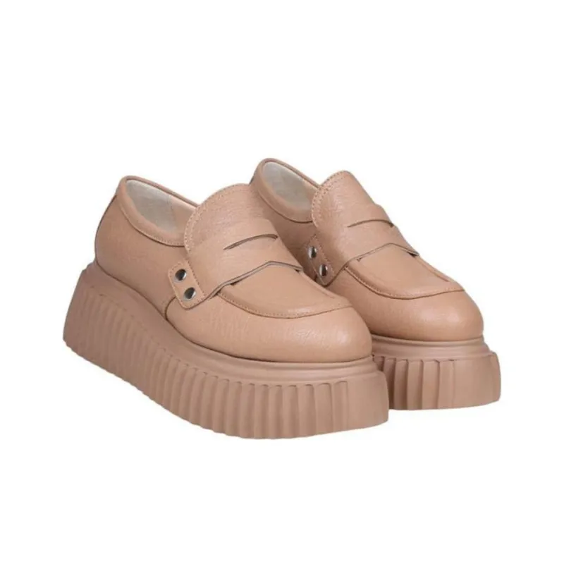 AGL Loafers Women's Coffee-1