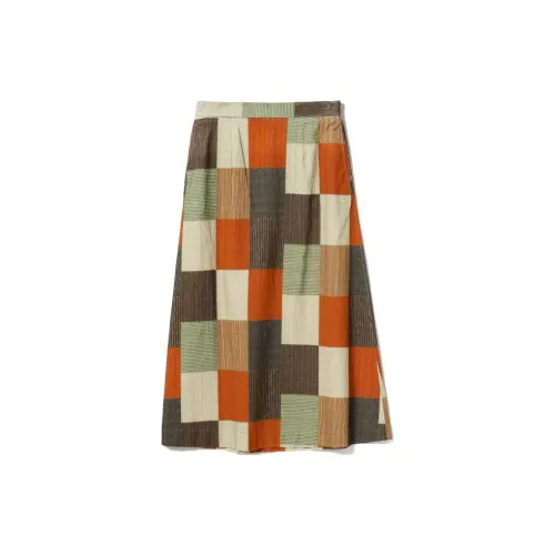 Beams Casual Long Skirts Women's Brown