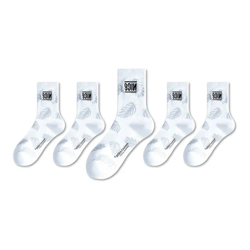 LUOLIAN Mid Calf Socks Unisex 5 Pack-20