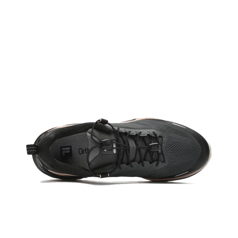 FILA SPD LYNX 2 Anti Slip Wear Resistant Low Top Casual Running Shoes Women's Shadow Gray/Black-3