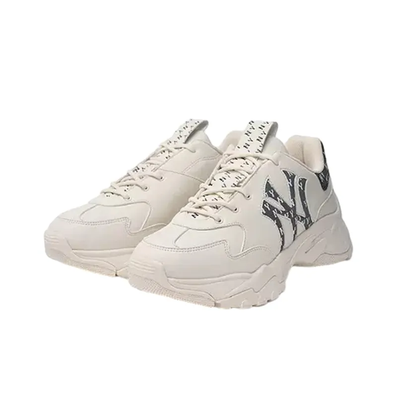MLB Big Ball Chunky Sneakers Unisex Low Top Black-2