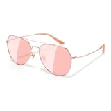 Gold Frame with Pink Lens