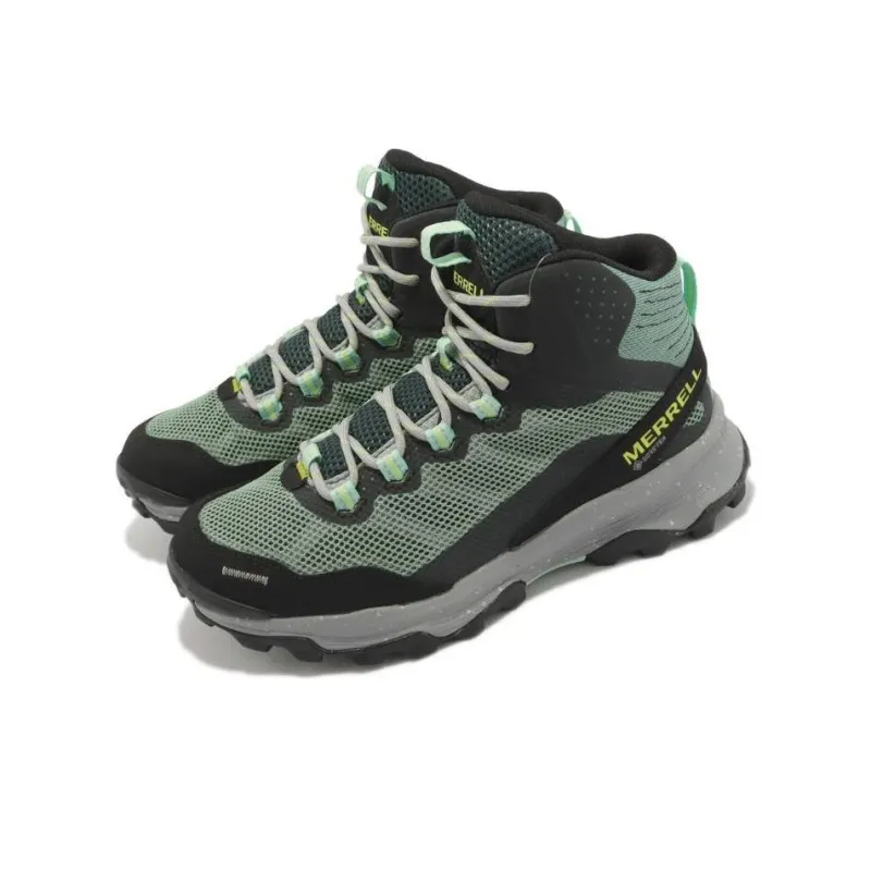 MERRELL Speed Strike Mid GTX Cushioned Slip-Resistant High-Top Outdoor Shoes Women's Green-2