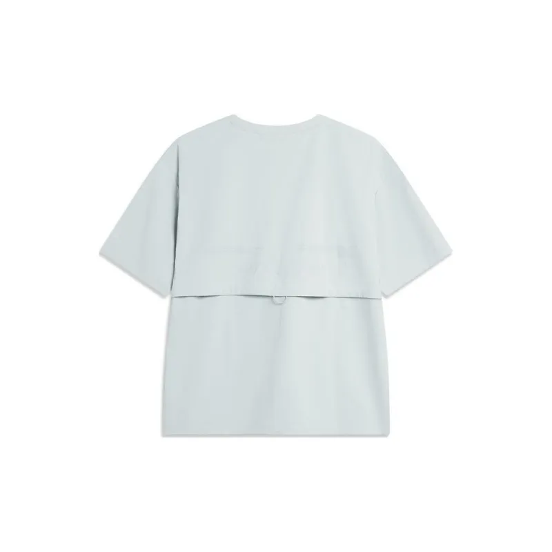 LiNing Drop Shoulder Sleeve T Shirt Women's Moon-1