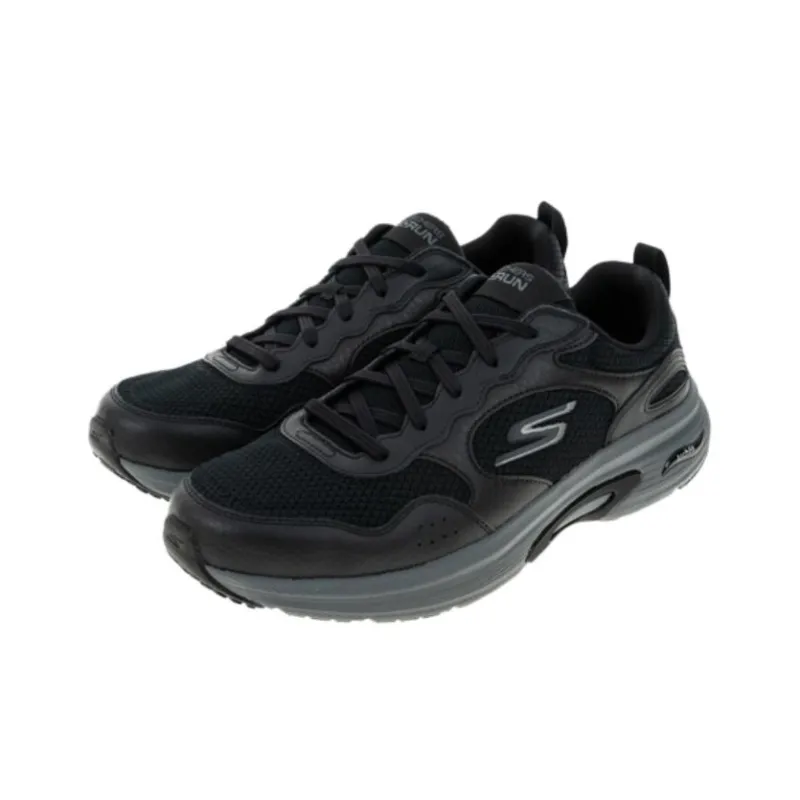 Skechers Go Run Arch Fit Anti Slip Wear Resistant Low Top Running Shoes Men's Black-2