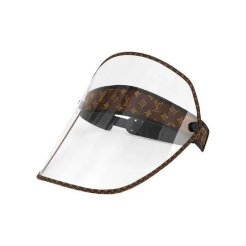 LOUIS VUITTON Canvas, Leather Sun Hat Women's Brown