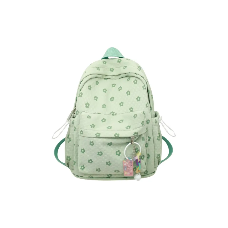 Deli Bear Nylon Small Backpack Regular Women's Green/Blue/Pink/White/Black-0