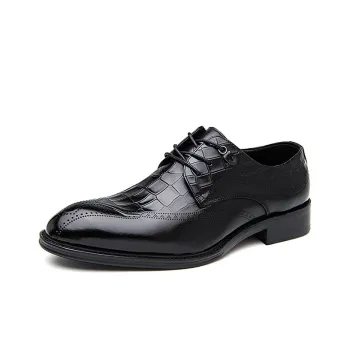 YEDANI Dress Shoes Men Low Top Black, Red