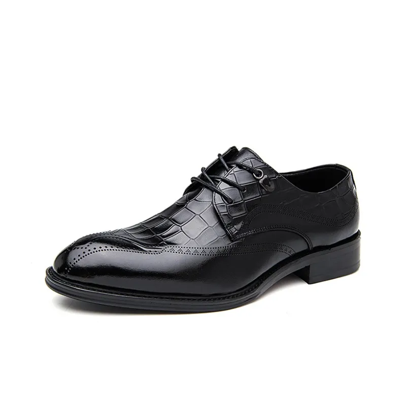 YEDANI Dress Shoes Men Low Top Black, Red-0