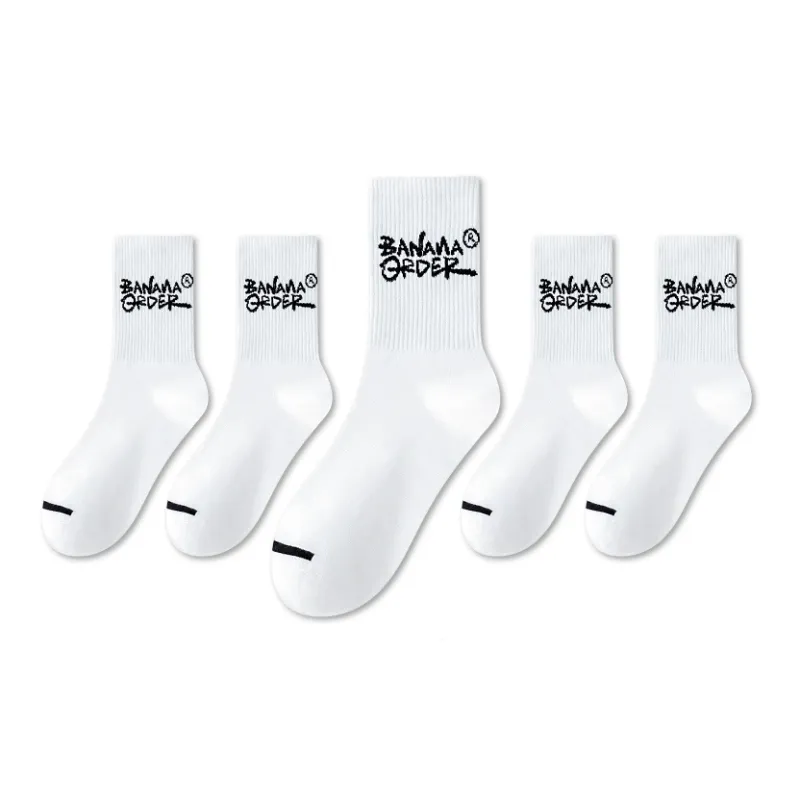 LUOLIAN Mid Calf Socks Unisex 5 Pack-24