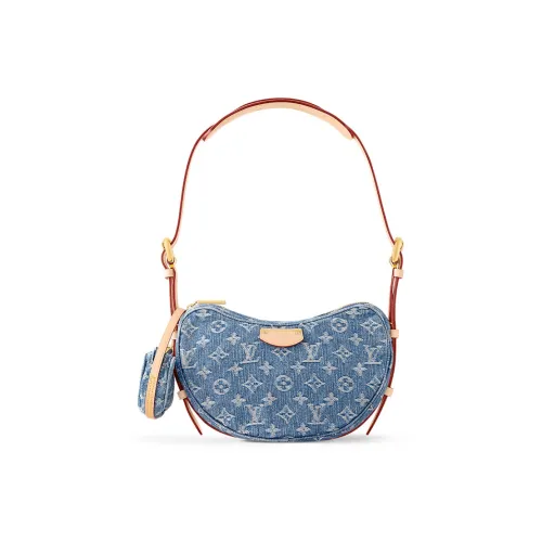 LOUIS VUITTON Croissant MM Monogram Denim Blue