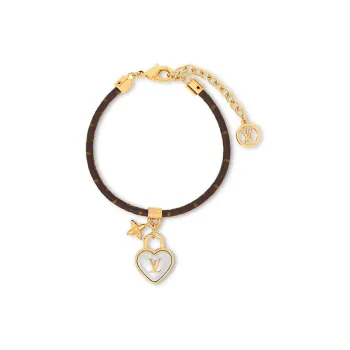 LOUIS VUITTON Heart Padlock Bracelet