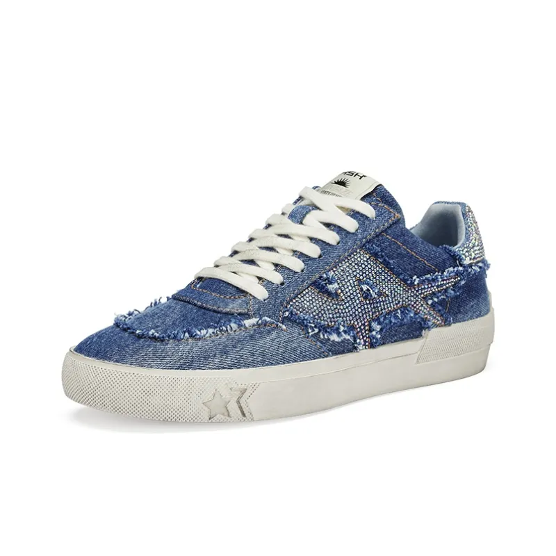 ASH Skateboard Shoes Women's Low Top Blue-1