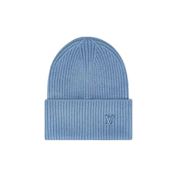 LOUIS VUITTON Cashmere Beanies Men's Blue