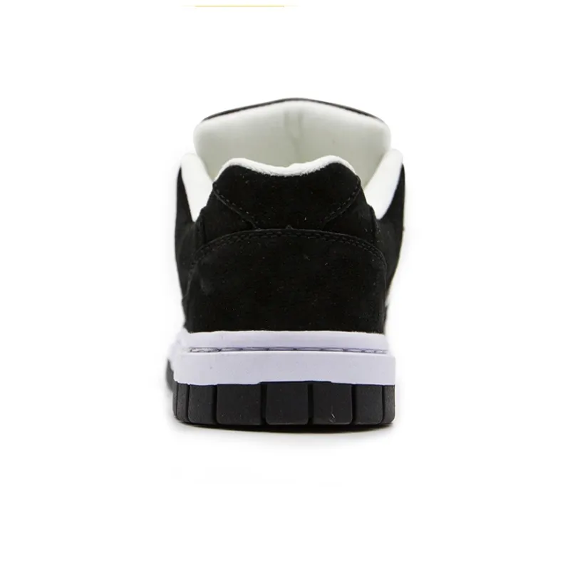 YIBONI Puffy Shoes Coverage Low Top Skateboard Shoes Unisex Black-4