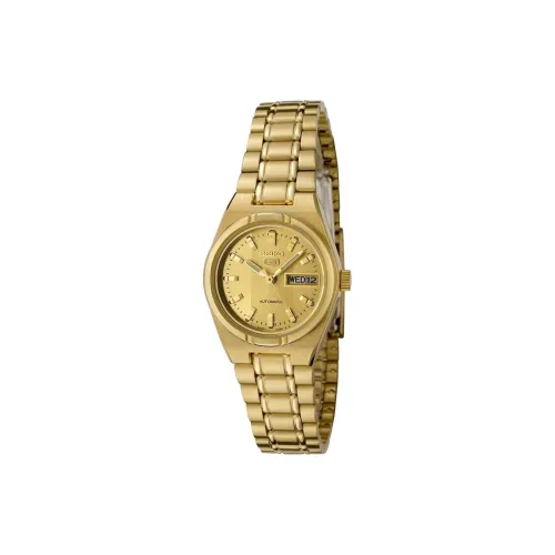 SEIKO Automatic Mechanical Movement Stainless Steel Strap Watch Women's Watch Gold Dial
