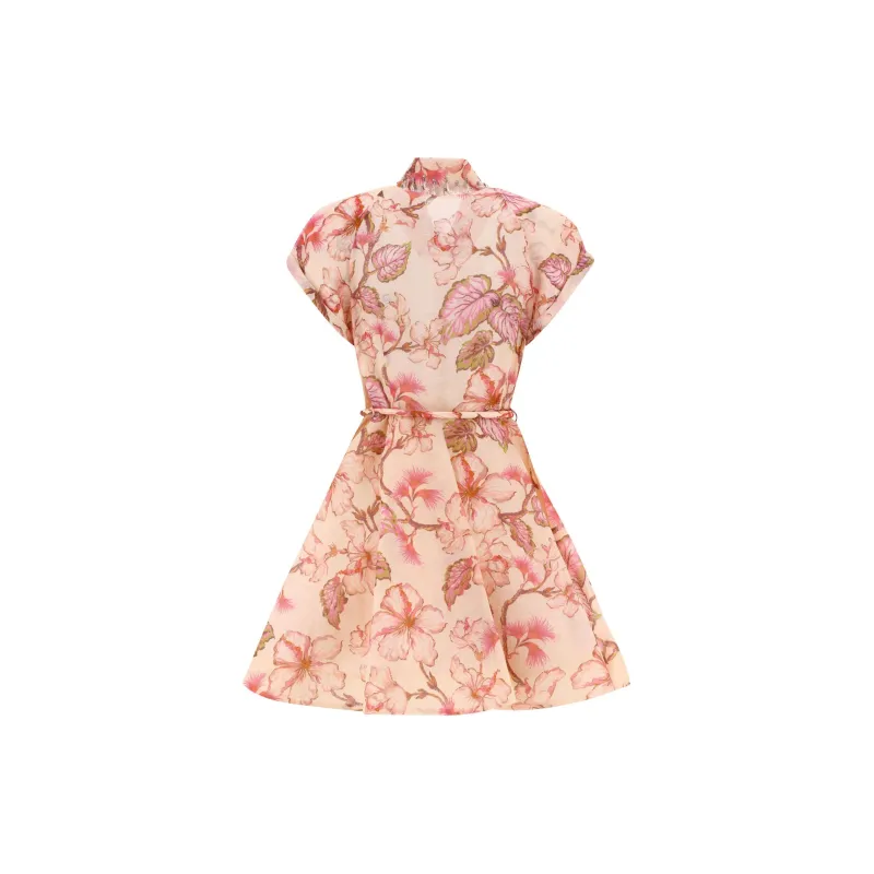 Zimmermann Allover Floral Printed Mini Flared Dress-1