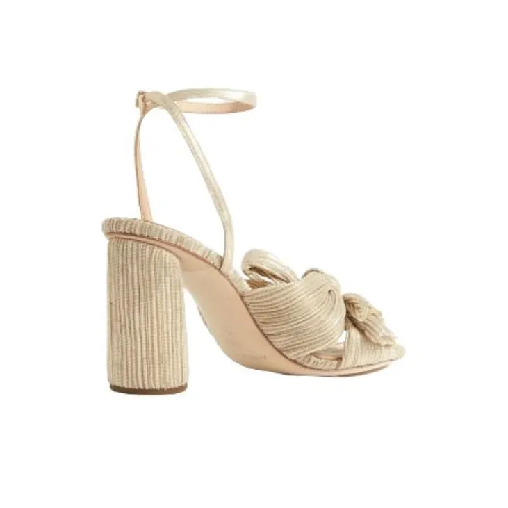 Loeffler Randall Camellia Pleated Knot 90mm Sandals-3