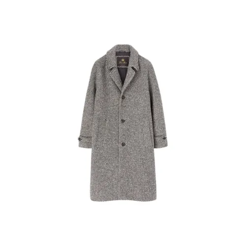 Loro Piana Coats Men Gray Barley