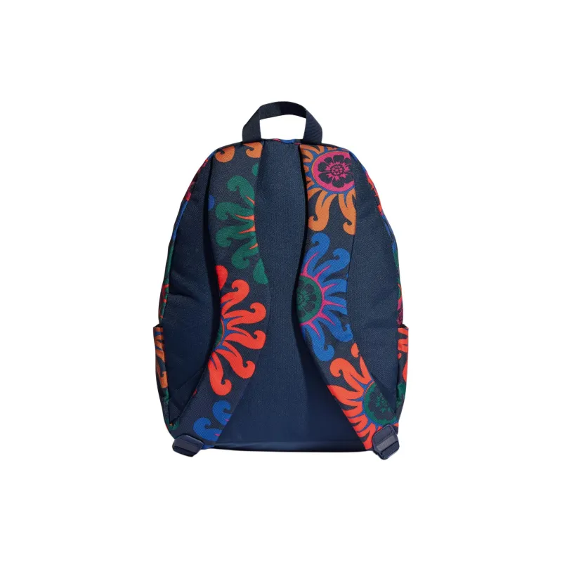 Adidas FARM Collaboration Recycled Polyester Plain Weave Fabric Backpack Women's White/Indigo/Multicolor-3