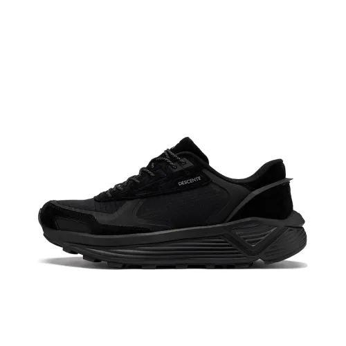 DESCENTE Dualis Lightweight Height Increasing Low Top Casual Shoes Women's Black